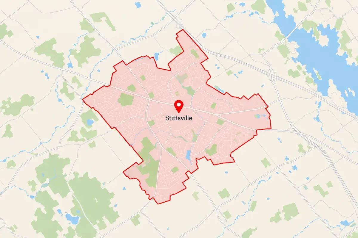 Map of the Stittsville area of Ottawa